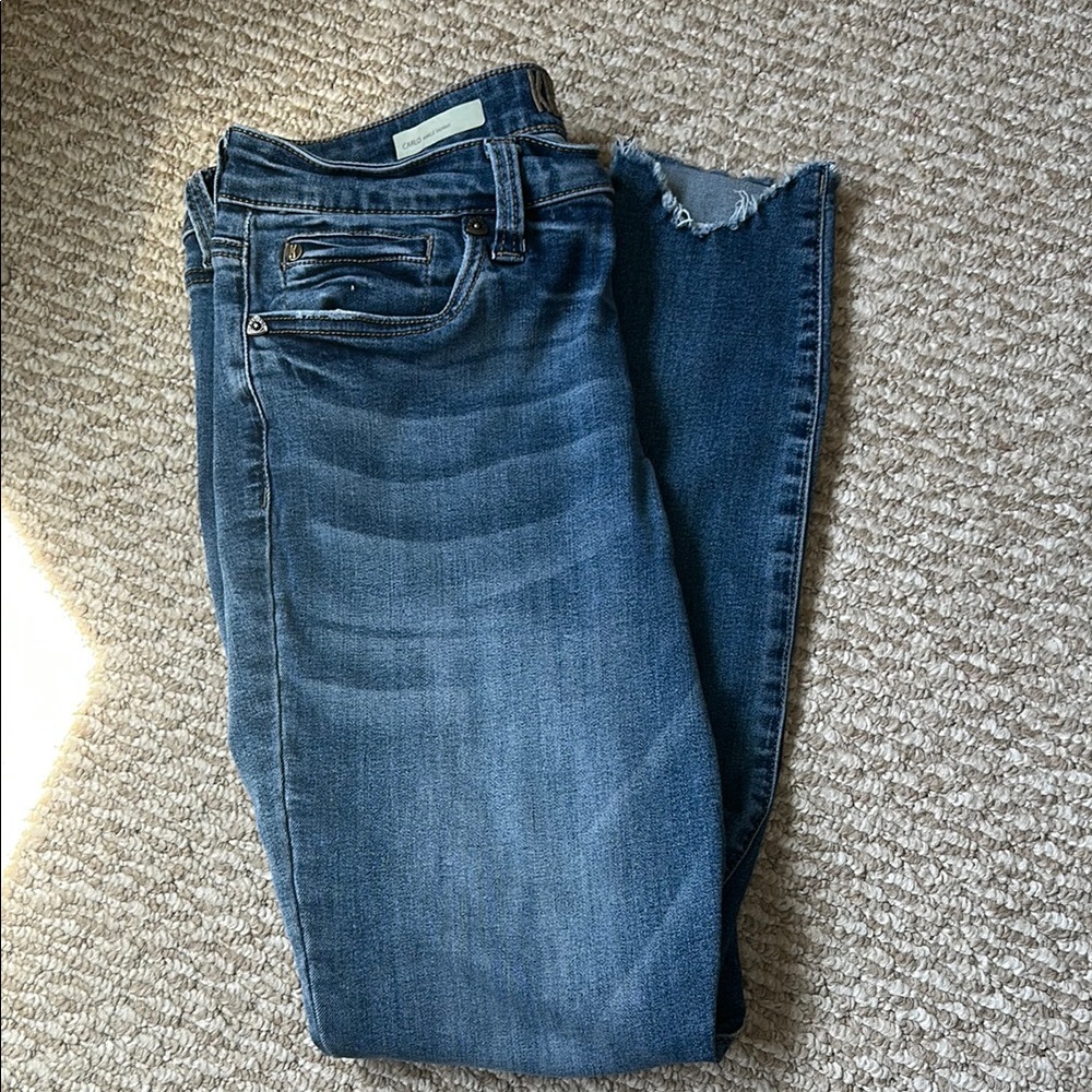 Kut from the Kloth Blue Ankle Cropped Jeans